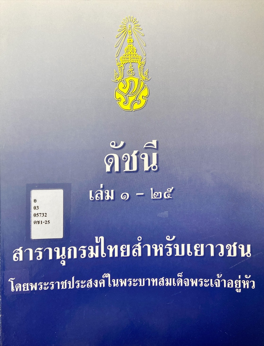 สารานุกรมไทยสำหรับเยาวชน โดยพระราชประสงค์ในพระบาทสมเด็จพระเจ้าอยู่หัว : ดัชนี