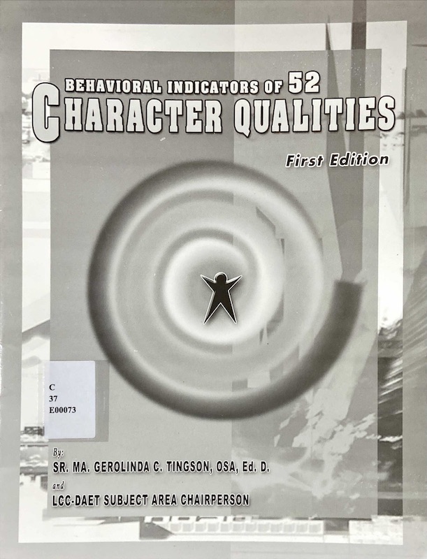 Behavioral Indicators of 52 Character Qualities