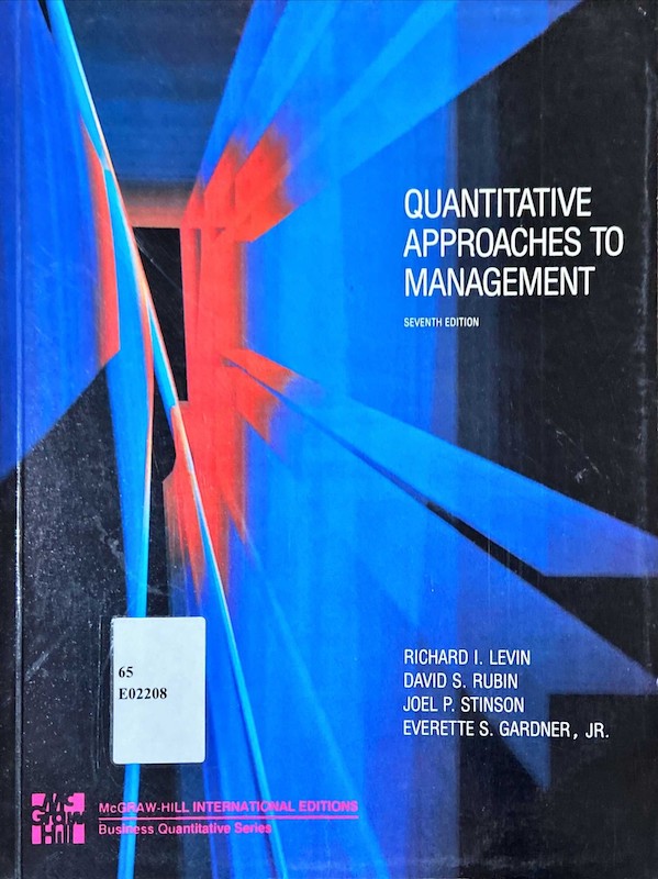 Quantitative approaches to management