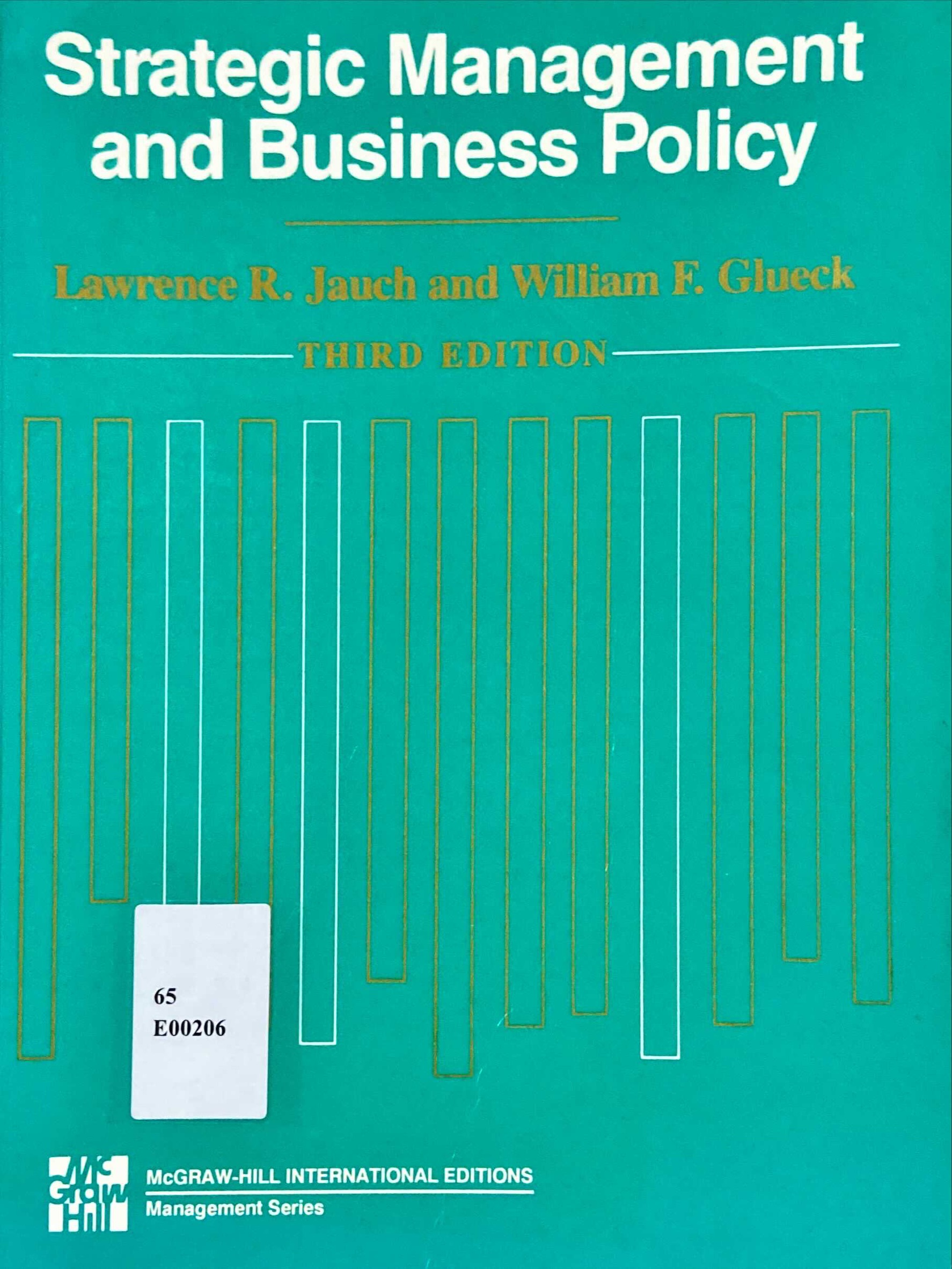 Strategic management and business policy