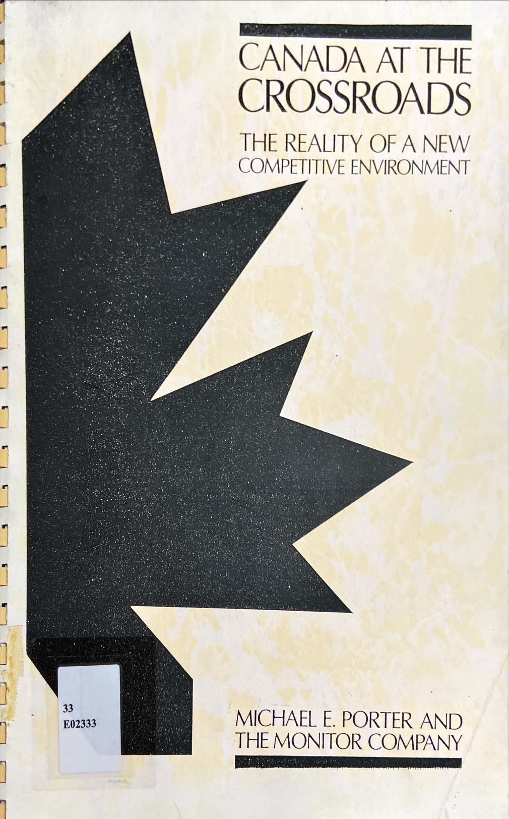 Canada at the crossroads the reality of a new competitive environment