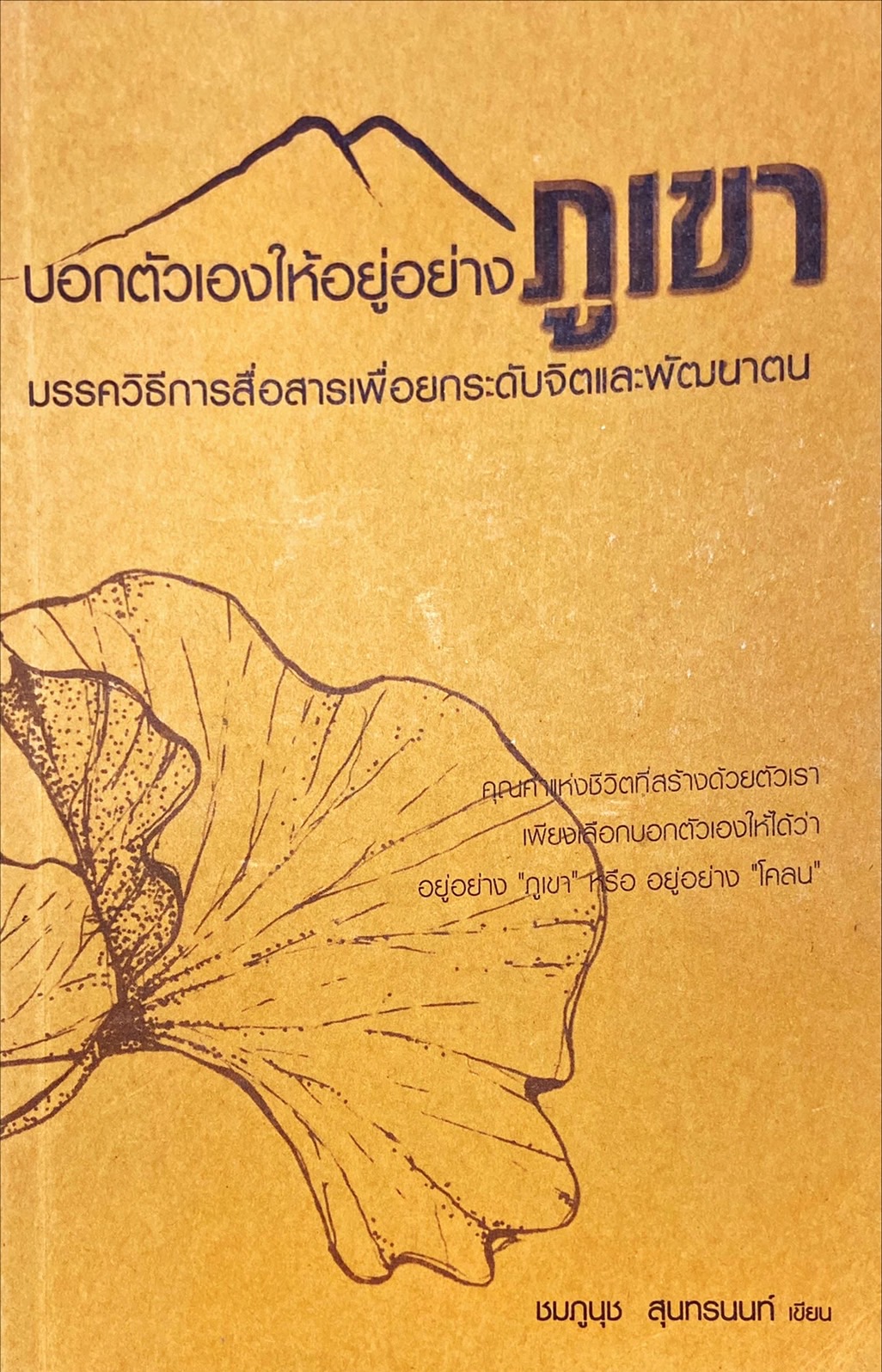 บอกตัวเองให้อยู่อย่างภูเขา : มรรควิธีการสื่อสารเพื่อยกระดับจิตและพัฒนาตน